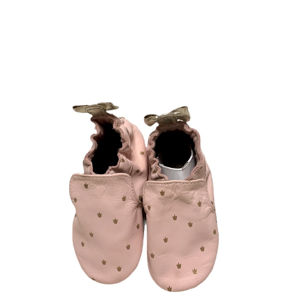 Robeez 12-18 month Pink/Gold Soft Sole Shoes